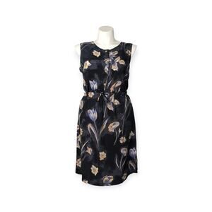 ALF Kuhl Two-Piece Silk Tulip Print Sleeveless Dress L/XL